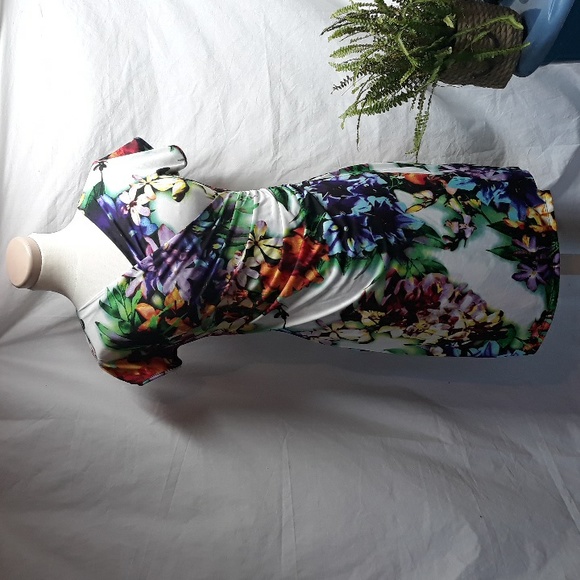 Garden Party Ruched Dress - Picture 1 of 9